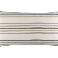 Ellison Stripe Linen Chenille Ivory Sham - Our Boat House