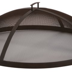 Flaming Gorge - Gobi Polished Stainless Steel Fire Pit - Mesh Cover Accessory NEW! - Our Boat House