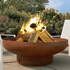 Flaming Gorge Gobi Steel Fire Pit & Mesh Top - Our Boat House