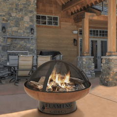 Flaming Gorge Gobi Steel Fire Pit & Mesh Top - Our Boat House