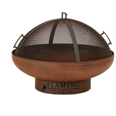 Flaming Gorge Gobi Steel Fire Pit & Mesh Top - Our Boat House