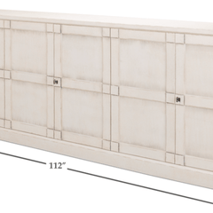 Giovanna Washed Sideboard in Stucco White - Our Boat House