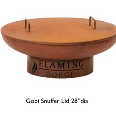 Flaming Gorge - Gobi Steel Fire Pit Snuffer Lid Accessory