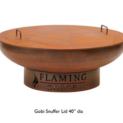 Flaming Gorge - Gobi Steel Fire Pit Snuffer Lid Accessory