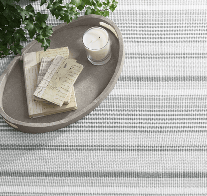 Gradation Ticking Cotton Rug - Our Boat House