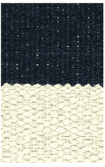 Hampton 4 - inch Stripe Indoor/Outdoor PVC Rug - Navy - Our Boat House