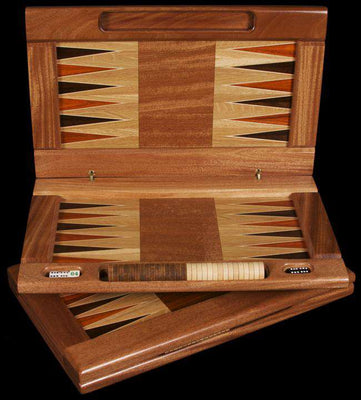 Hardwood Folding Backgammon Set - Our Boat House