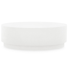 Hemlock Oval Coffee Table - White - Our Boat House