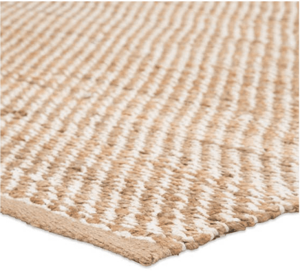 Himalaya Jute Rug - Tapioca & Snow - Our Boat House