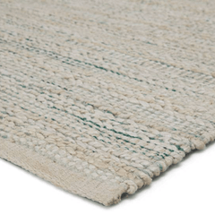 Himalaya Jute Rug - White Cap & Antique Green - Our Boat House