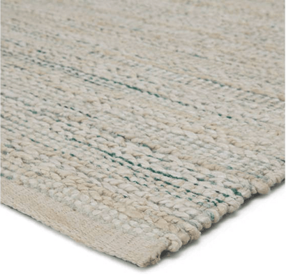 Himalaya Jute Rug - White Cap & Antique Green - Our Boat House