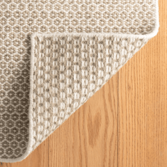 Honeycomb Woven Rug - Natural - Our Boat House