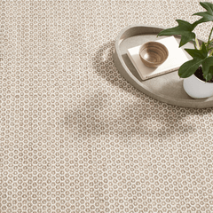 Honeycomb Woven Rug - Natural - Our Boat House