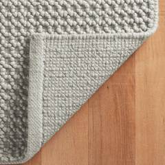 Hooper Handwoven Wool Rug - Grey - Our Boat House