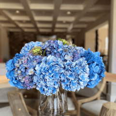 Hydrangea Blue & Green Bouquet Arrangement - Our Boat House