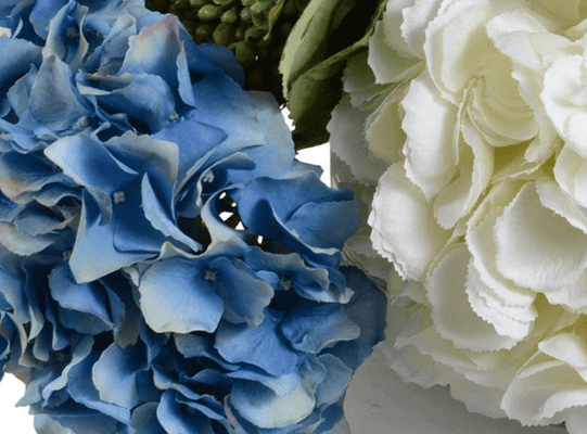 Hydrangea Centerpiece Arrangement - Our Boat House