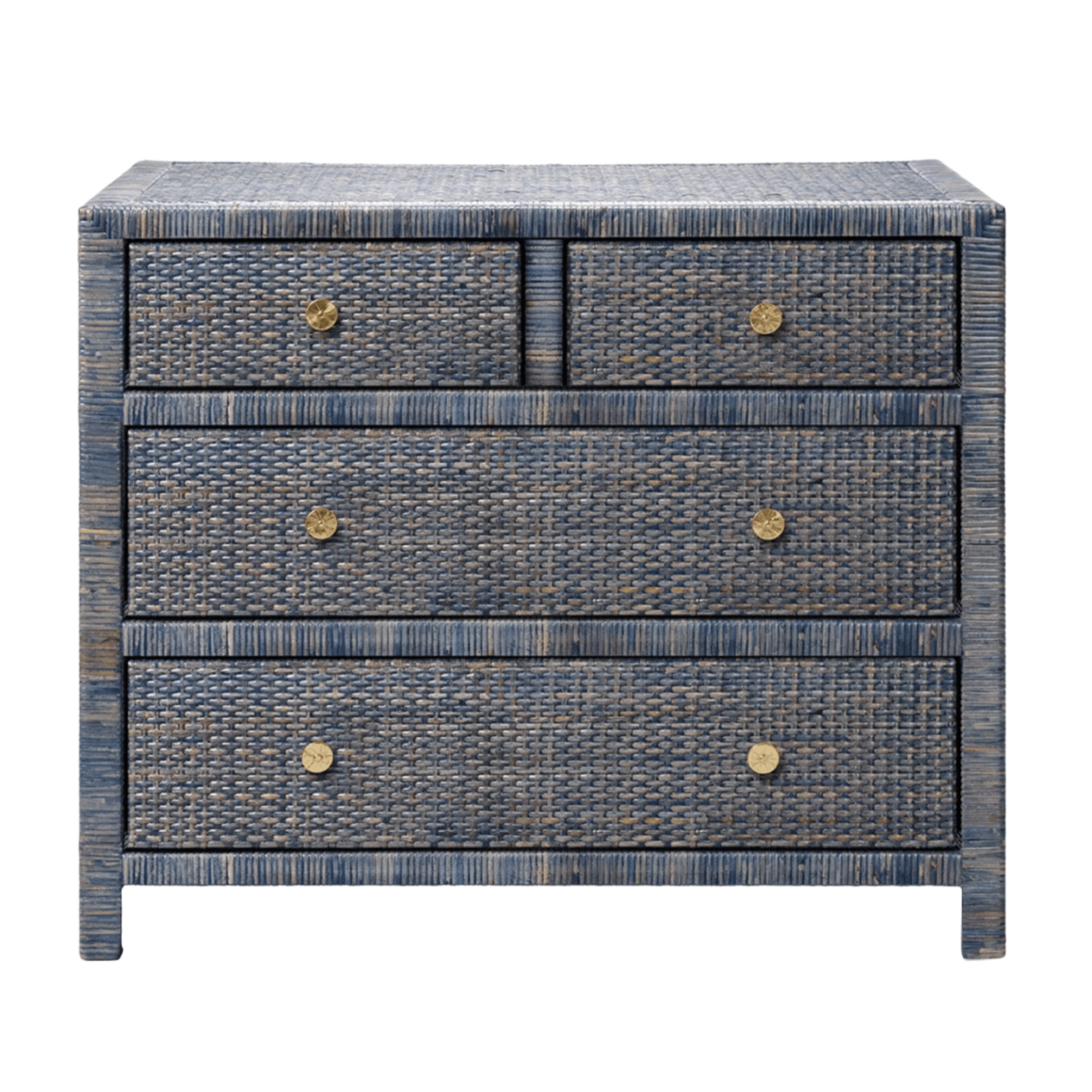 Islamorada Rattan Navy Dresser - Three Sizes - Our Boat House