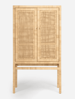 Islamorada Rattan Tall Cabinet - Our Boat House