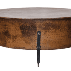 Jackson Hole Copper Round Cauldron Coffee Table - Three Sizes - Our Boat House