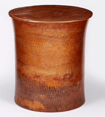 Jackson Hole Copper Side Drum Table - Two Sizes - Our Boat House