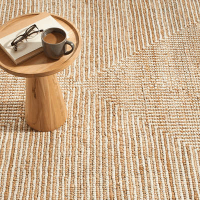 Kelan Ivory Handwoven Jute Rug - Our Boat House