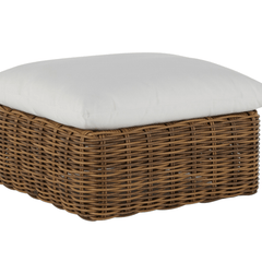 Kona Ottoman - Raffia - Our Boat House