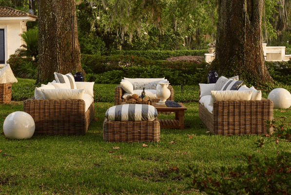 Kona Outdoor Wicker Sofa - Raffia - Our Boat House