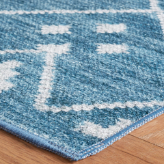 Kota Indigo- Machine Washable Rug