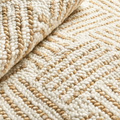 Layers Hand Hooked Wool Rug - Ochre - Our Boat House