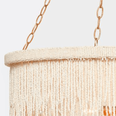 Le Carmen Coco Bead Chandelier - Gold - Our Boat House