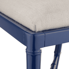 Leila Chippendale Counter Stool - Deep Sea Blue - Our Boat House