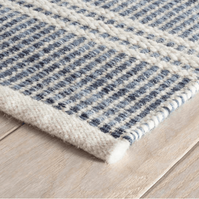 Malta Blue Wool Rug - Our Boat House