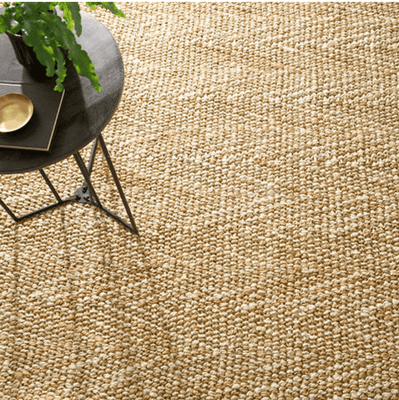 Meghan Ivory Woven Jute Rug - Our Boat House