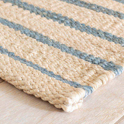 Moana Stripe Woven Jute Rug - Our Boat House