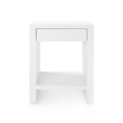 Montecito One Drawer Side Table - White - Our Boat House