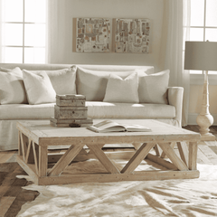 Mykonos Medium Rectangle Coffee Table - Our Boat House