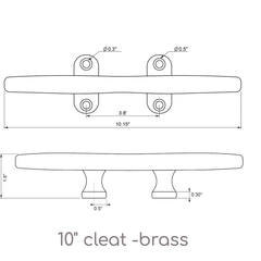 Nautical Brass Boat Cleats - Our Boat House