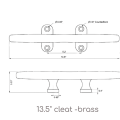 Nautical Brass Boat Cleats - Our Boat House