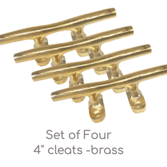 Nautical Brass Boat Cleats - Our Boat House