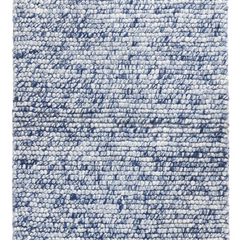 Niels Handwoven Wool/Viscose Rug - Navy