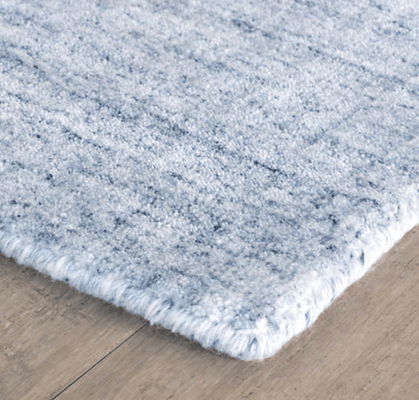 Nordic Blue Loom Knotted Rug - Our Boat House