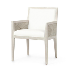 Sacramento Dining Arm Chair - White Sand