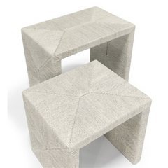 Sanibel Nesting Tables - White Sand