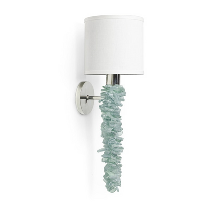 Recycled Seaglass Sconce