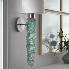 Recycled Seaglass Sconce