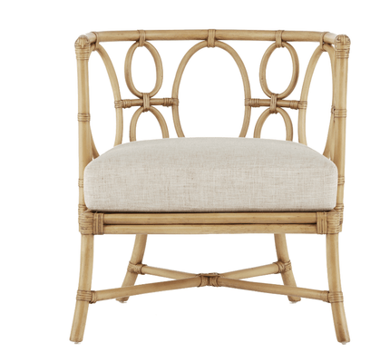 Oleander Natural Rattan Accent Chair - Our Boat House