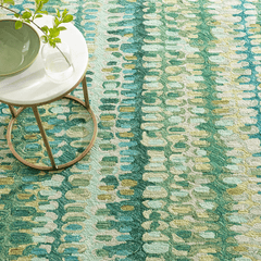 Paint Chip Micro Hooked Wool Rug - Moss - Our Boat House