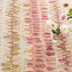 Paint Chip Micro Hooked Wool Rug - Pastel - Our Boat House