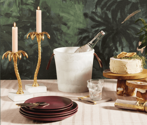 Palm Tree Candle Holders - Small or Large - Our Boat House