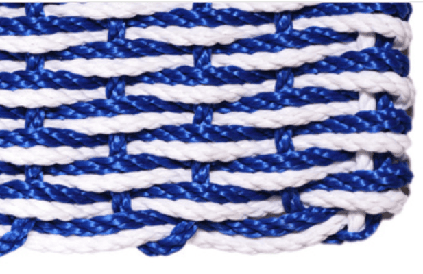 Rope Doormat - Blue & White Wave - Our Boat House